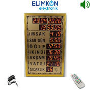 Tamgold Kumandalı Ezanlı 40x60 cm